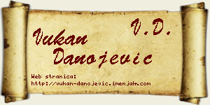 Vukan Danojević vizit kartica